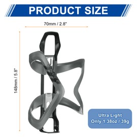 sourcing map 2pcs Bicycle Water Bottle Holder Adjustment Right Load Bike Bottle Cages Cycling Cup Holder for MTB Road Gravel, Grey