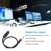 XLR Female to 6.35mm Mono Male Cable Gold Plated Connector