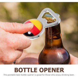 Genérico Llaveros Abrebotellas Manuales de Metal Diseño de Bandera de Alemania, 2 Piezas Decorativas para Abrir Cerveza y Bebidas Gaseosas, Portátiles y Compactos para Uso en Fiestas
