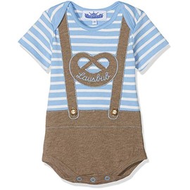 P.Eisenherz Trachten Baby Bodysuit – Lederhosen Lausbub – Blue, blue
