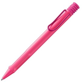 Lamy Safari Neon Pink Ballpoint Pen - Timeless Classic Ballpoint Pen with Ergonomic Grip and Robust ASA Plastic - Includes Large Refill M 16 in Line Width M in Black
