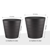 Zuvo Plastic Paper Bin 8L - Shatter-Proof Waste Basket for