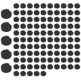 100x Plastic Wire Grid Cube Connector Organizer for Modular Closet Storage Organizer and Wire Shelving (Black)