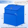 KYODOLED Suggestion Box with Lock, Metal Wall Mounted Donation and