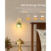 Shenmoyl Vintage Battery Operated Wall Sconce with Green Tulip Glass