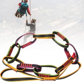 Wosune Daisy Chain Rope, Outdoor Nylon Climbing Daisy Rope Climbing Daisy Chain Rope Downhill Forming Ring Sling Personal Anchor for High-Altitude Work for Hole Exploration