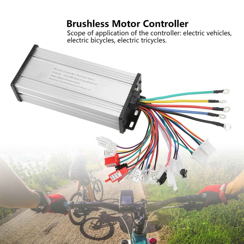 48V 60V 72V 800W Sine Wave Controller Brushless Motor Controller
