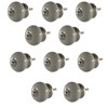 Knober 10 x Furniture Knobs Ceramic in Taupe White Grey