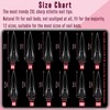 NOVO OVO XXL Straight Sharp Stiletto Natural Nail Tips Press