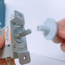 Recdec 2 Pack Temp Control Knob Replacement Refrigerator Temperature Controller Dial Switch Turning Button Grip Cap for LG Haier Hisense Chest Freezer Mini Fridge Thermostat Adjustment