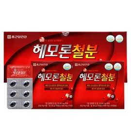 종근당 헤모론철분 500mg*120캡슐(2개월분) Jongkun Dang Hemoron Iron 500mg*120 Capsules (2-Month Supply)