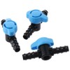 Fudeshe 5Pcs in-Line Barbed Ball Valve,Barb Crimp,16mm Shut-Off Switch,Hose Barb