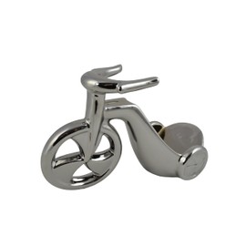 Wine Bodies 10" Polished Silver Tricycle Bottle Holder