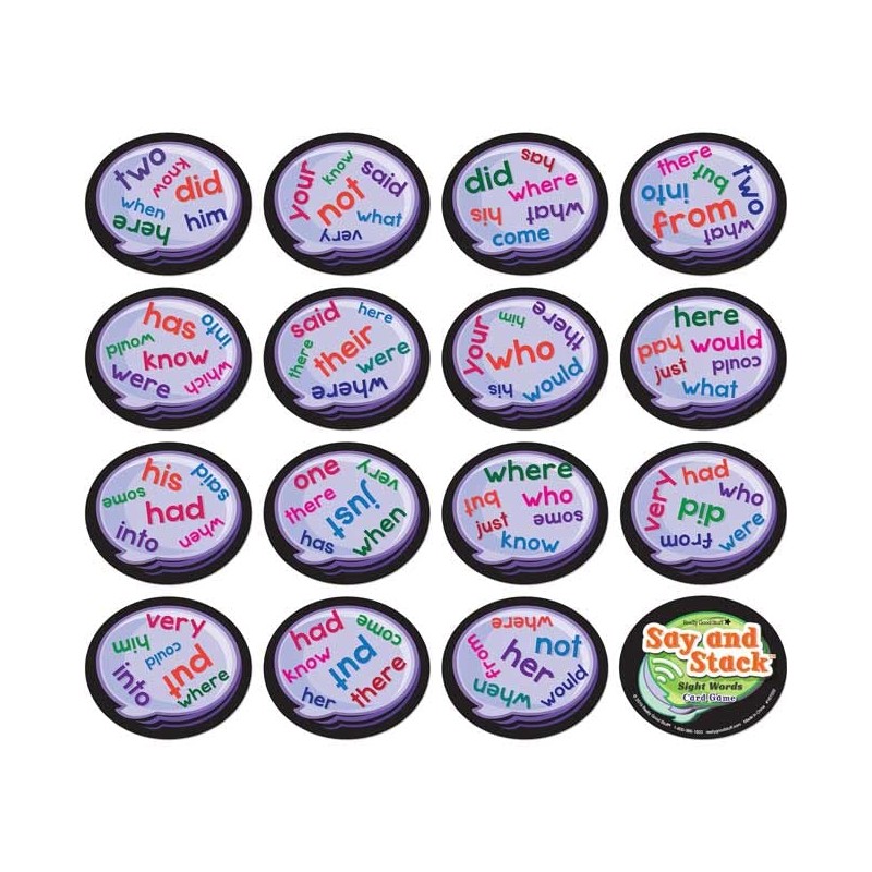 Really Good Stuff Say and Stack Sight Words - 186