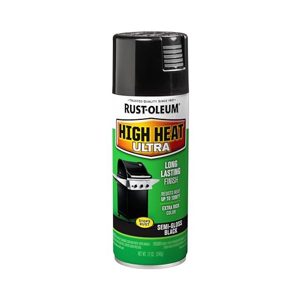 Rust-Oleum Rust-Oleum Paint 241169 High Heat Ultra Enamel Spray, Black,