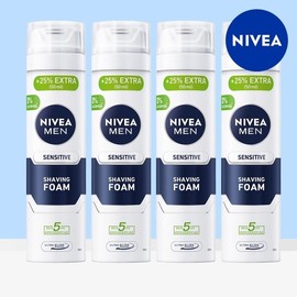 Nivea Men Sensitive Shaving Foam 250ml 4pcs / 니베아 맨 센서티브 쉐이빙 폼 250ml 4개