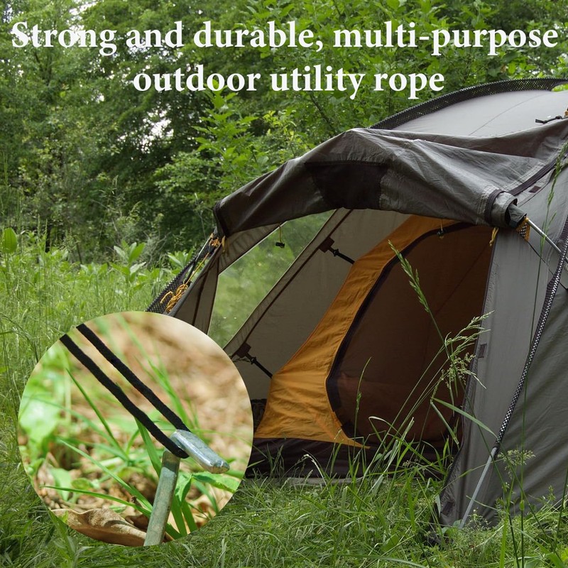 Braided Nylon Rope - 4mm 20M Multipurpose Paracord, Durable Outdoor