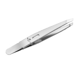 SSKHE 1 x Augenbrauenpinzette, Edelstahl, schräge Haarentfernungspinzette, Körperpflegewerkzeug für Haare, Augenbrauen und andere Gesichtsbereiche