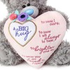 Me To You Bear 9" Big Hugs Padded Heart, Grey