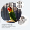 FOMIYES 2 Juegos Tazón De Loro Alimento Jaula Comedero para