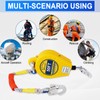 Encreese Self-Retractable Fall Arrester 50FT Double Locking Fall Arrest Protector