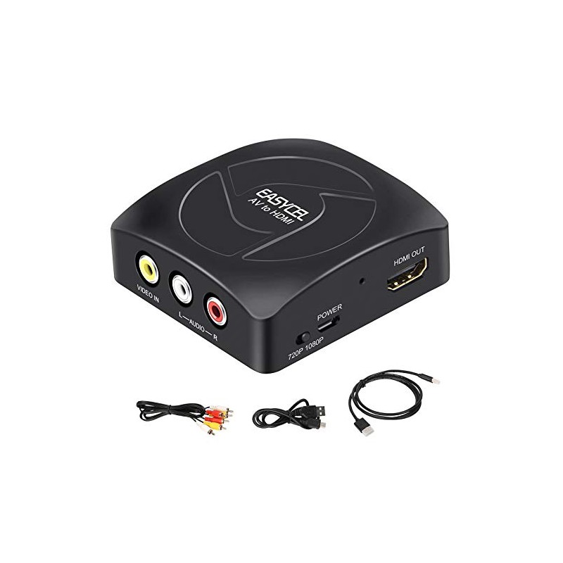 EASYCEL - Convertidor RCA a HDMI con cables RCA, convertidor