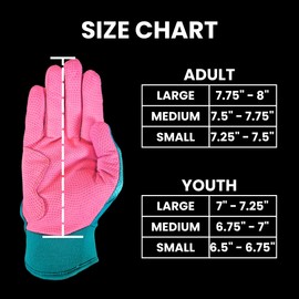 Batting Gloves - Baseball & Softball Batting Gloves for Youth & Adult - Ice Cream Drip, Durable, Premium Cabretta Leather, Breathable, Comfortable Fit (Mid-Day Vice, Youth Large)