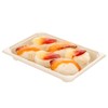 Restaurantware Pulp Tek 6.5 x 4.5 Inch Small Sushi Trays