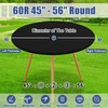 Moosfor Round Spandex Tablecloth, Elastic Fitted Waterproof Tablecloths for 45"-56"