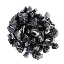 Hiland Fire Pit Glass in Black, Extreme Tempature Rating, Good for Propane or Natural Gas Fire Pit Table, 10lb