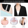 2 Pairs White Shoulder Pads 2 Pairs Black Shoulder Pads