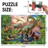 Jumbo Floor Puzzle for Kids,48 Piece Forest Dinosaur Large Jigsaw