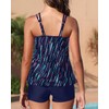 Yonique Womens Two Piece Swimsuits Tankini Top with Boy Shorts
