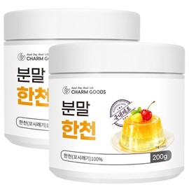 Cham Goods Domestic Agar Powder 200g 2 cans / 참굿즈 국내제조 한천 가루 분말 200g 2통