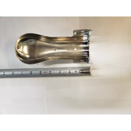 MIDWEST INDUSTRIES NOS Vintage Chrome plated muffler Exhaust Deflector