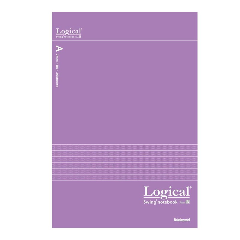 Nakabayashi Swing Logical Antibacterial Cover Notebook, Semi B5, Cute Color,