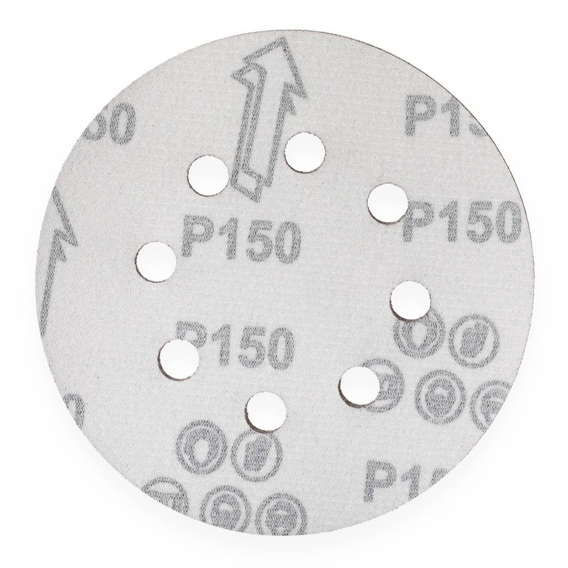YoiYee 150 Grit Sanding Discs Pads, 8 Holes, 125mm/5-inch Hook