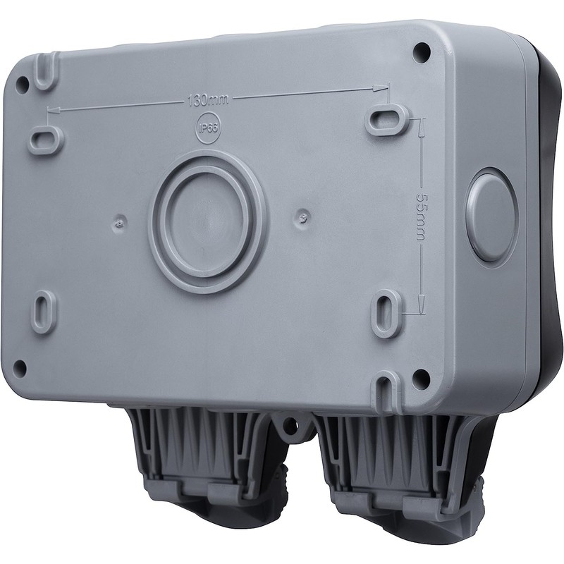 BG ELECTRICAL OUTDOOR SWITCHED SOCKET 2G DP 13A