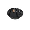 Hankstar Black Ceramic Single Pipe Rest and Double Cigar Ashtray