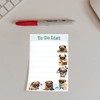 Kawaii Pug Puppies Sticky to Do List Notepad - Dog