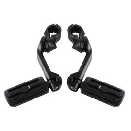 TCMT 1.25" 1 1/4" Highway Foot Pegs Fits For Harley Touring Road King Street Glide Road Glide Electra Glide Softail Sportster Dyna with 1.25" Engine Guards