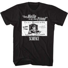 Scarface - Mens Sf Quotes T-Shirt, Size: XXX-Large, Color: Black