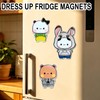 16PCS Bubuuu and Duduuu Acrylic Fridge Magnets, Detachable Magnetic Dress
