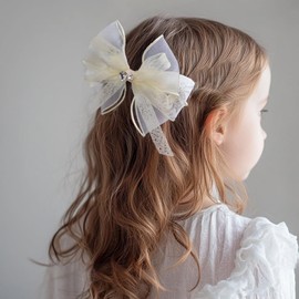 BIANHUAN Ribbon Hair Clip, Baby Hairpin, Children, Kids, Girls, Children, Children's Hair Accessories, Cute, Stylish, Hair Ornament, Wedding, Graduation, Casual, Elementary School Students