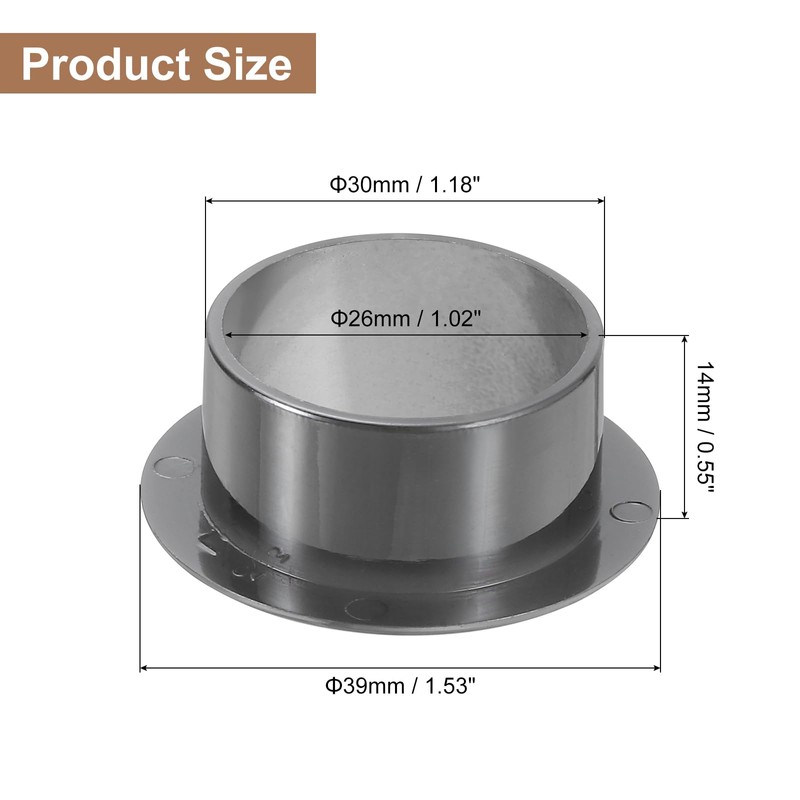 uxcell 1 Pcs 1.18 inch (30mm) Nylon Desk Grommets, Plastic