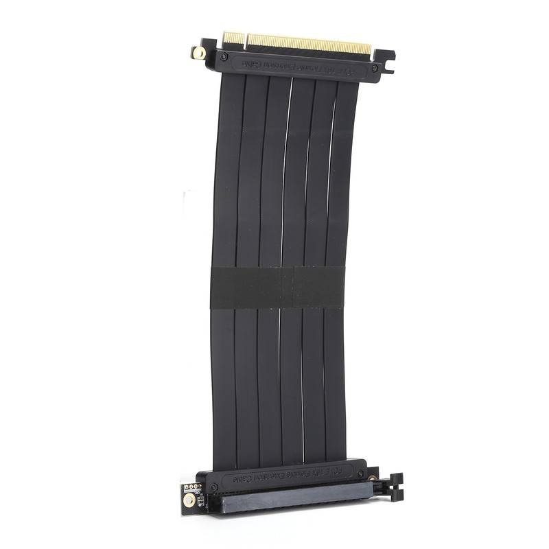 PCI-E 16X 90 Extension Cable Ear Button Slot Connection Ribbon