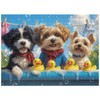 500-Piece Cute Puppies & Ducks Puzzle, Joyful Animal Jigsaw for