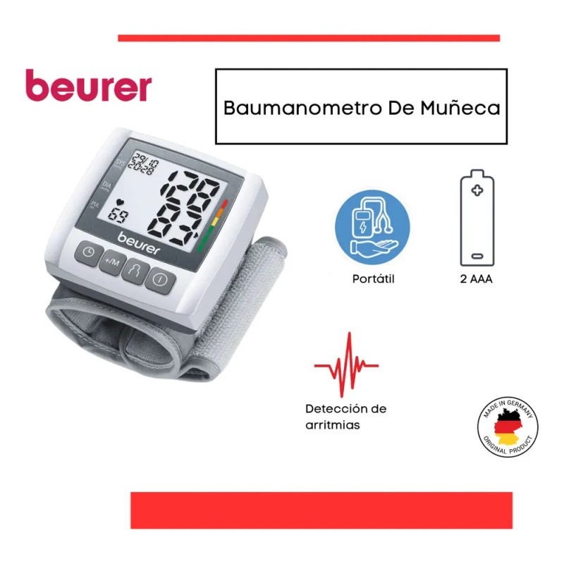 Beurer Baumanometro De Mueca - Bc30 Gris