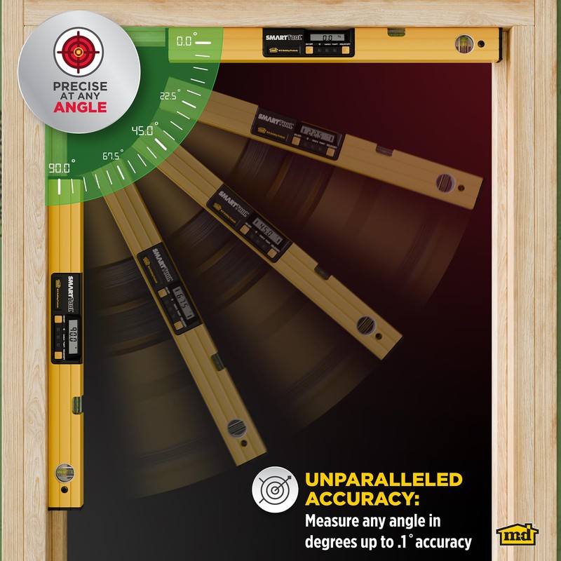 M-D Building Products 92288 SMARTTOOL® 24 Inch Digital Level: Precision