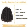 Ainimiu Yanky Twist Crochet Hair - 8Inch 8 Packs (20
